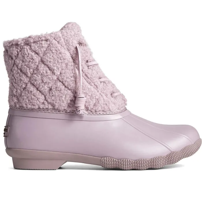 Boots Women Sperry Saltwater Sherpa Duck Boot Purple