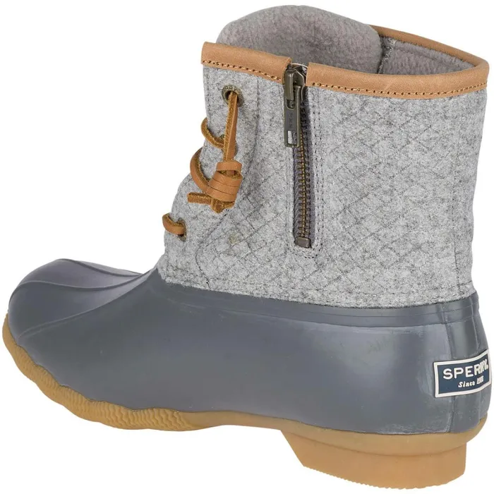 Boots Women Sperry Saltwater Wool Embossed Thinsulate Duck Boot Grey