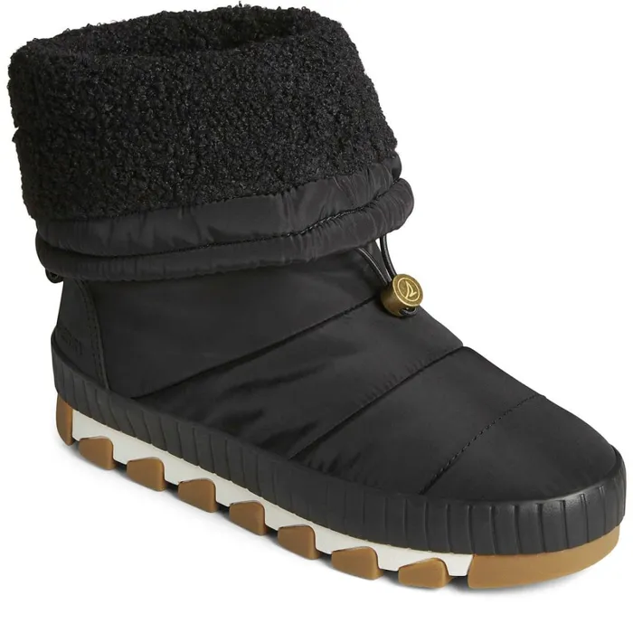 Boots Women Sperry Seacycled Torrent Fold Down Boot Black Boots Women Sperry Seacycled Torrent Fold Down Boot Black