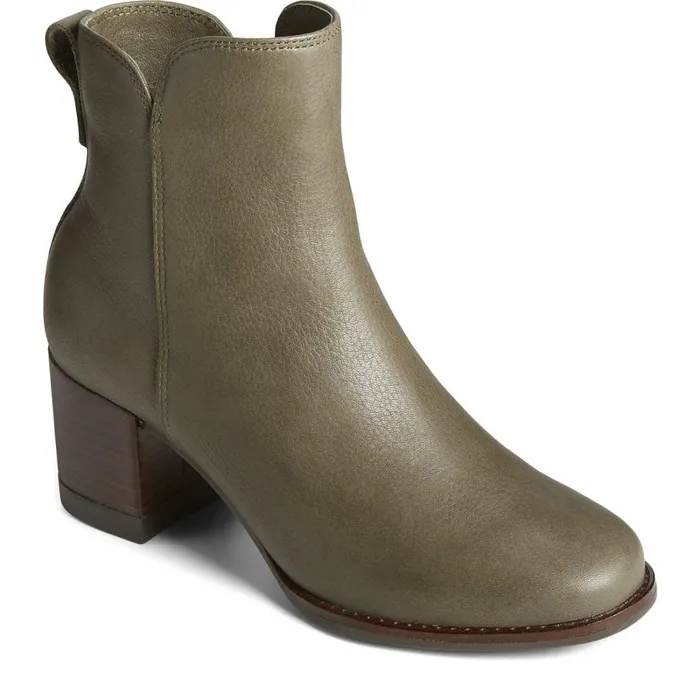 Boots Women Sperry Seaport Heel Water Resistant Leather Boot Olive Boots Women Sperry Seaport Heel Water Resistant Leather Boot Olive