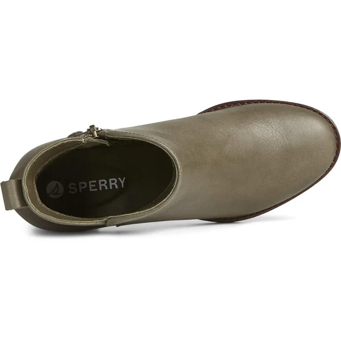 Boots Women Sperry Seaport Heel Water Resistant Leather Boot Olive Boots Women Sperry Seaport Heel Water Resistant Leather Boot Olive