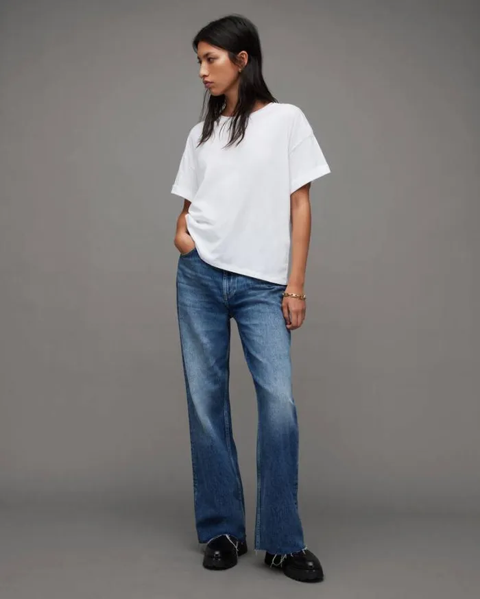 Briar Crew Neck Short Sleeve TShirt White Women AllSaints TShirts