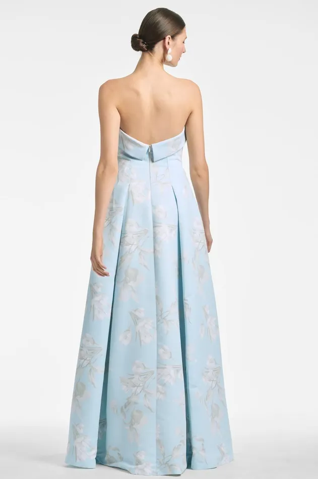 Brielle Gown 8211 Sky Venetia Petals Women Sachin and Babi Formal