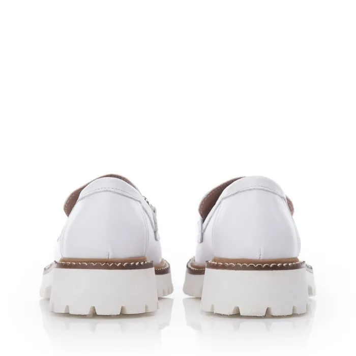 Brogues And Loafers Women Moda In Pelle Bsoleful BKeegan White Leather