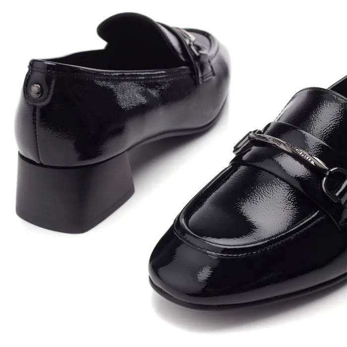 Brogues And Loafers Women Moda In Pelle Coutance Black Patent Leather