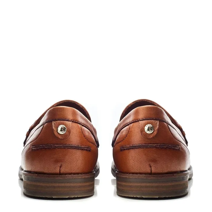 Brogues And Loafers Women Moda In Pelle Espelette Tan Leather