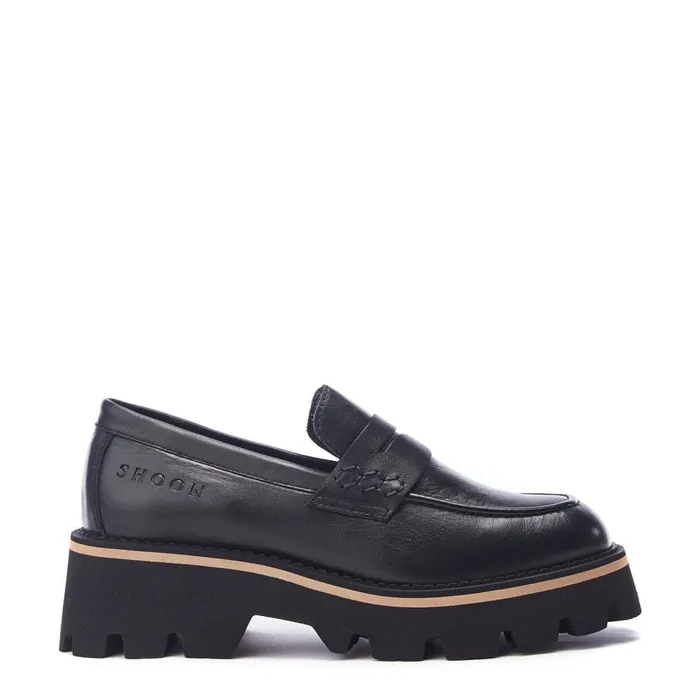 Brogues And Loafers Women Moda In Pelle Shoon Sh Albury Black Leather