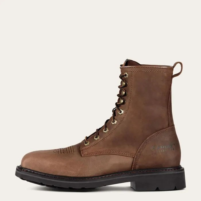 Cascade 8034 Wide Square Toe Steel Toe Work Boot Alamo Brown Men Ariat Work Boots Cascade 8034 Wide Square Toe Steel Toe Work Boot Alamo Brown Men Ariat Work Boots