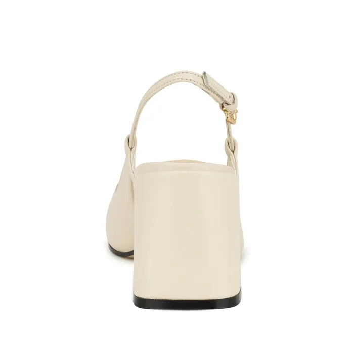 Cast Block Heel Slingback Pumps Ivory Women Nine West Slingbacks Cast Block Heel Slingback Pumps Ivory Women Nine West Slingbacks