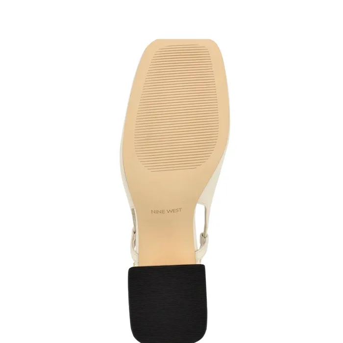 Cast Block Heel Slingback Pumps Ivory Women Nine West Slingbacks Cast Block Heel Slingback Pumps Ivory Women Nine West Slingbacks