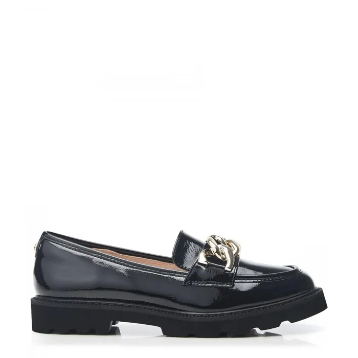 Casual Shoes Women Moda In Pelle Evella Black Patent