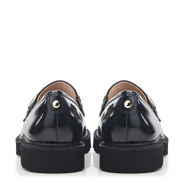 Casual Shoes Women Moda In Pelle Evella Black Patent