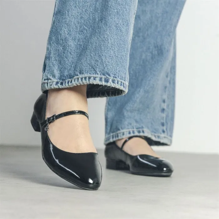Casual Shoes Women Moda In Pelle Florentin Black Patent Leather