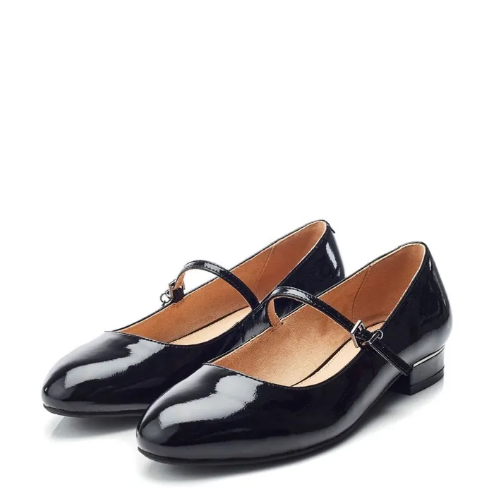 Casual Shoes Women Moda In Pelle Florentin Black Patent Leather