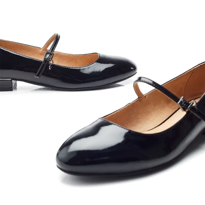 Casual Shoes Women Moda In Pelle Florentin Black Patent Leather