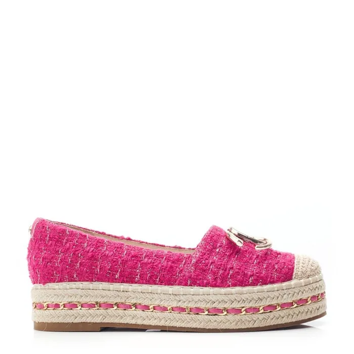 Casual Shoes Women Moda In Pelle Folio Raspberry Textile