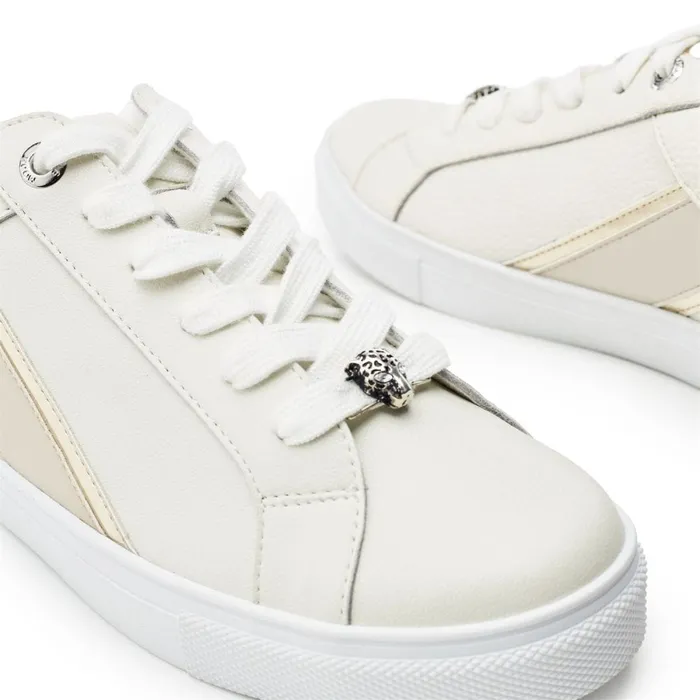 Casual Trainers Women Moda In Pelle Abrini Off White Leather