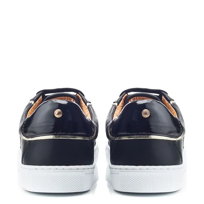 Casual Trainers Women Moda In Pelle Ales Black Leather