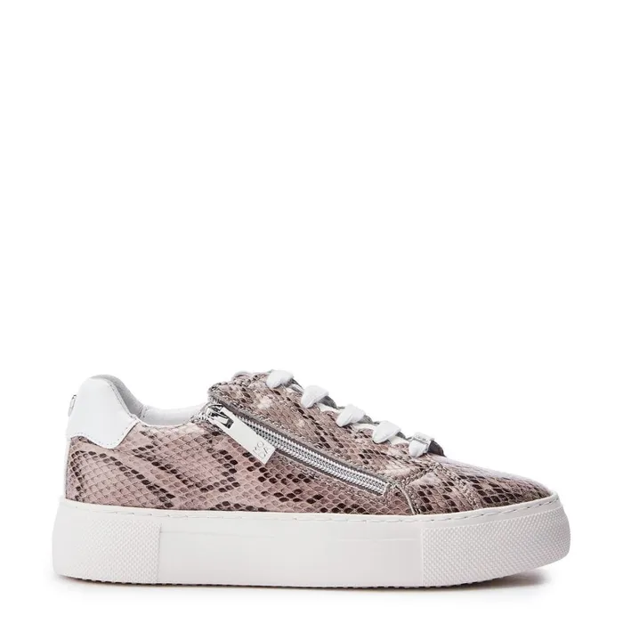 Casual Trainers Women Moda In Pelle Balize Natural Snake Leather