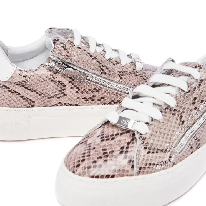 Casual Trainers Women Moda In Pelle Balize Natural Snake Leather