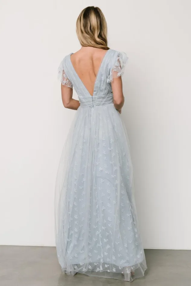 Caterina Tulle Maxi Dress Light Blue Women Baltic Born Tulle Styles Caterina Tulle Maxi Dress Light Blue Women Baltic Born Tulle Styles