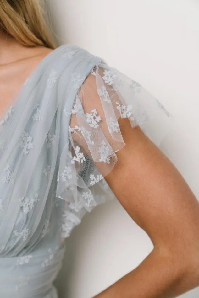 Caterina Tulle Maxi Dress Light Blue Women Baltic Born Tulle Styles Caterina Tulle Maxi Dress Light Blue Women Baltic Born Tulle Styles