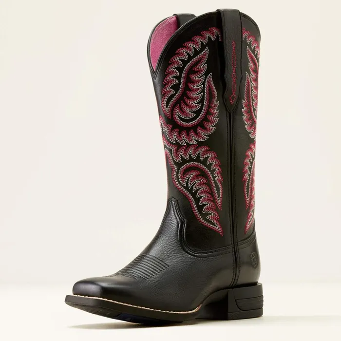 Cattle Caite Stretchfit Western Boot Black Deertanmadison Avenue Women Ariat Western Boots