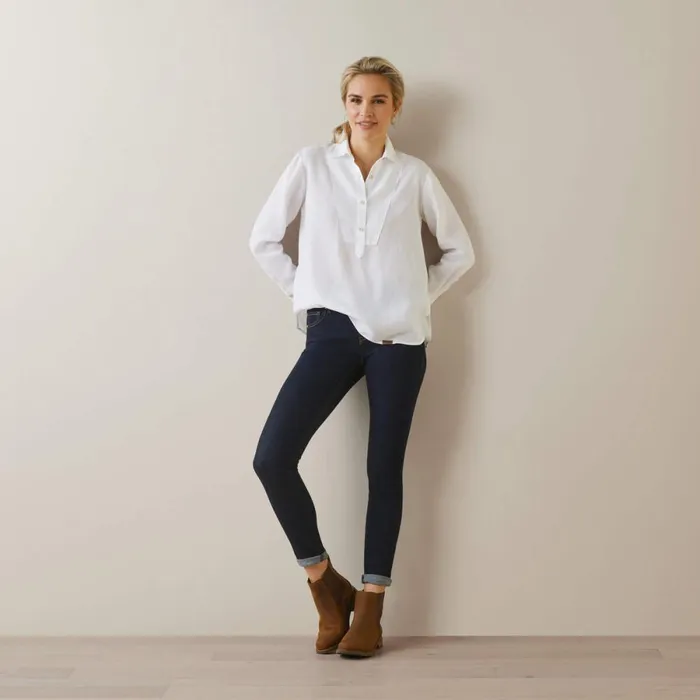 Cazadero Blouse White Women Ariat TShirts and Tops Cazadero Blouse White Women Ariat TShirts and Tops