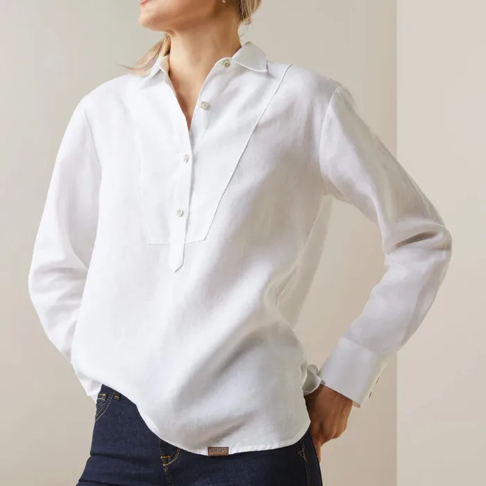Cazadero Blouse White Women Ariat TShirts and Tops Cazadero Blouse White Women Ariat TShirts and Tops