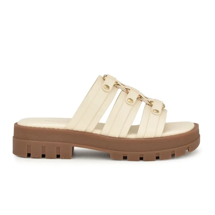 Cazz Fisherman Slide Sandals Ivory Women Nine West Sandals