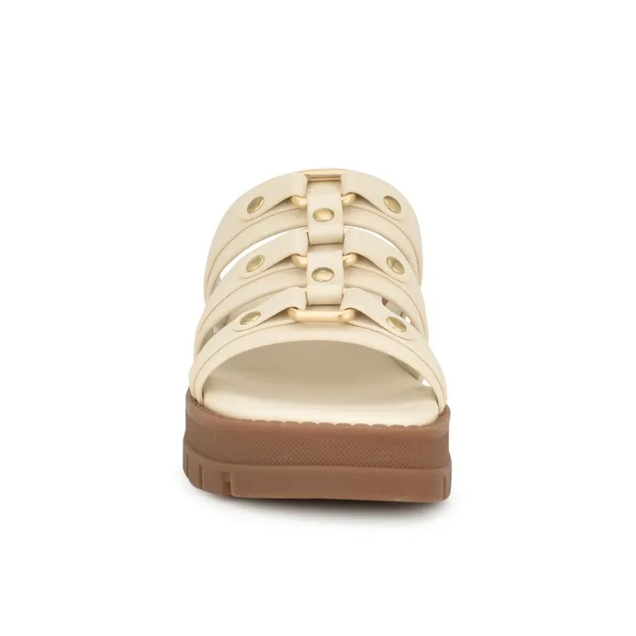 Cazz Fisherman Slide Sandals Ivory Women Nine West Sandals Cazz Fisherman Slide Sandals Ivory Women Nine West Sandals