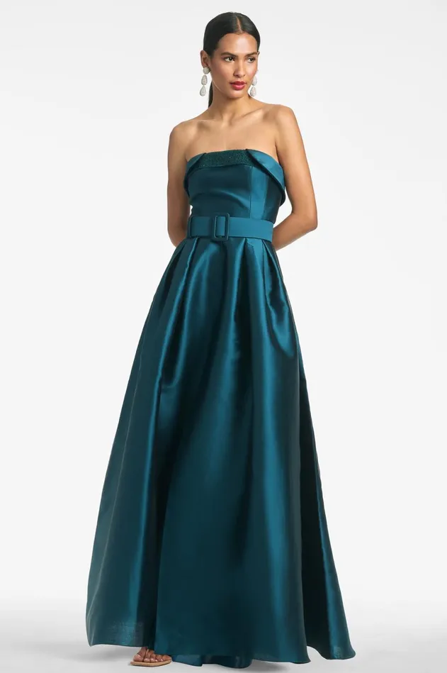 Ceri Gown 8211 Deep Teal Women Sachin and Babi Evening