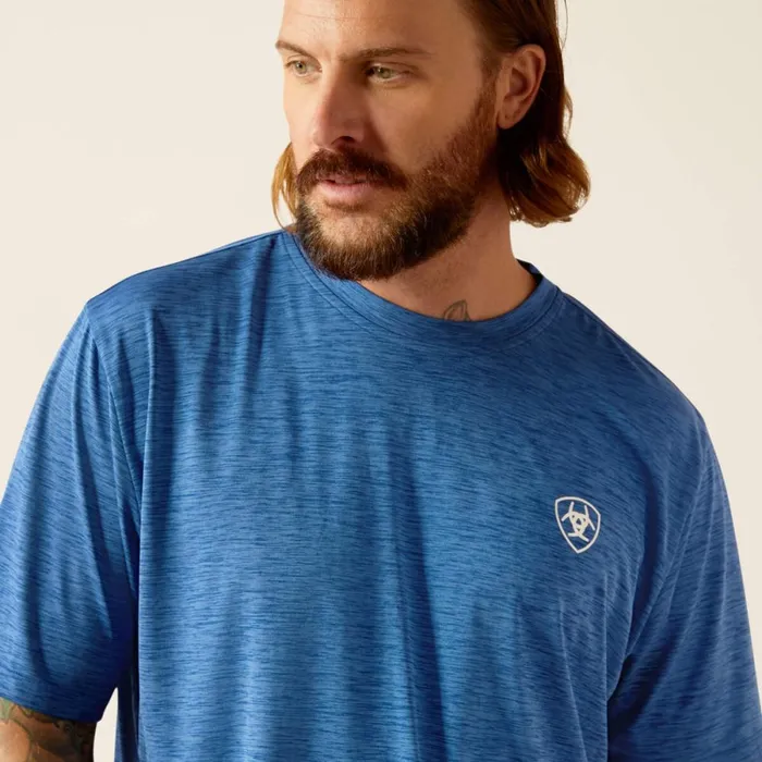 Charger Ariat Spirited TShirt Monaco Blue Men Ariat TShirts and Polos Charger Ariat Spirited TShirt Monaco Blue Men Ariat TShirts and Polos