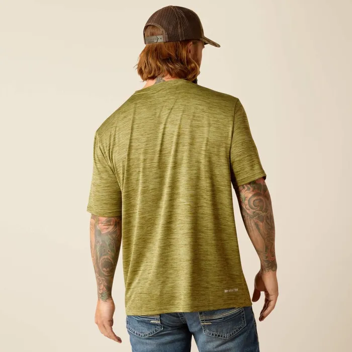 Charger Basic TShirt Cotton Sage Men Ariat TShirts and Polos Charger Basic TShirt Cotton Sage Men Ariat TShirts and Polos