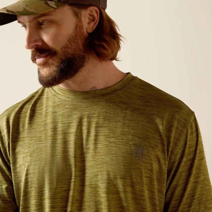 Charger Basic TShirt Cotton Sage Men Ariat TShirts and Polos Charger Basic TShirt Cotton Sage Men Ariat TShirts and Polos
