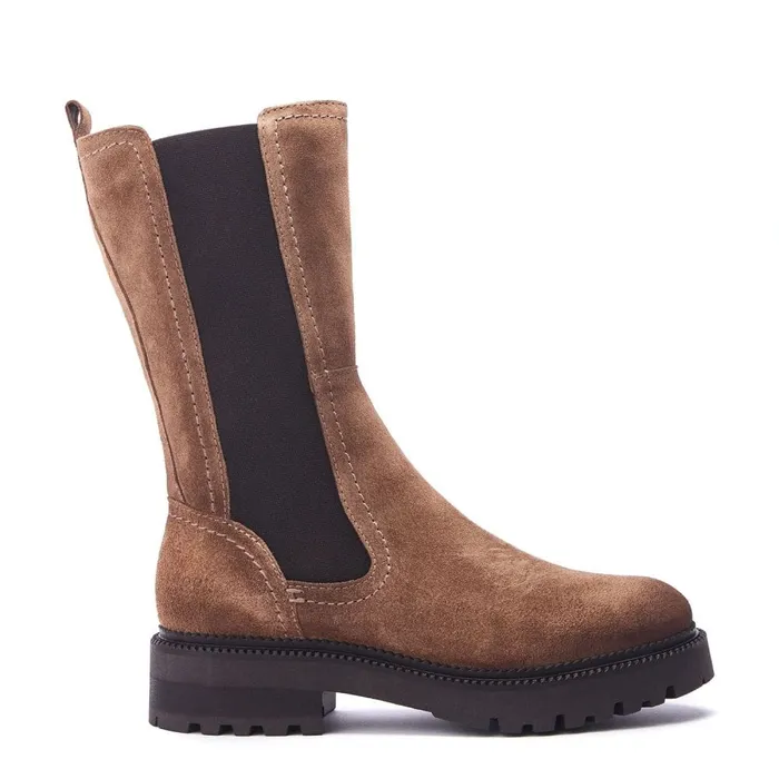 Chelsea Boots Women Moda In Pelle Shoon Sh Olmeto Tan Suede