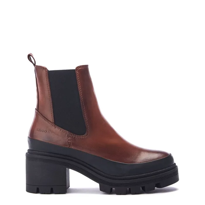Chelsea Boots Women Moda In Pelle Shoon Sh Oulton Tan Leather