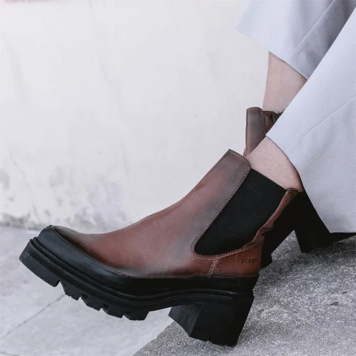 Chelsea Boots Women Moda In Pelle Shoon Sh Oulton Tan Leather Chelsea Boots Women Moda In Pelle Shoon Sh Oulton Tan Leather