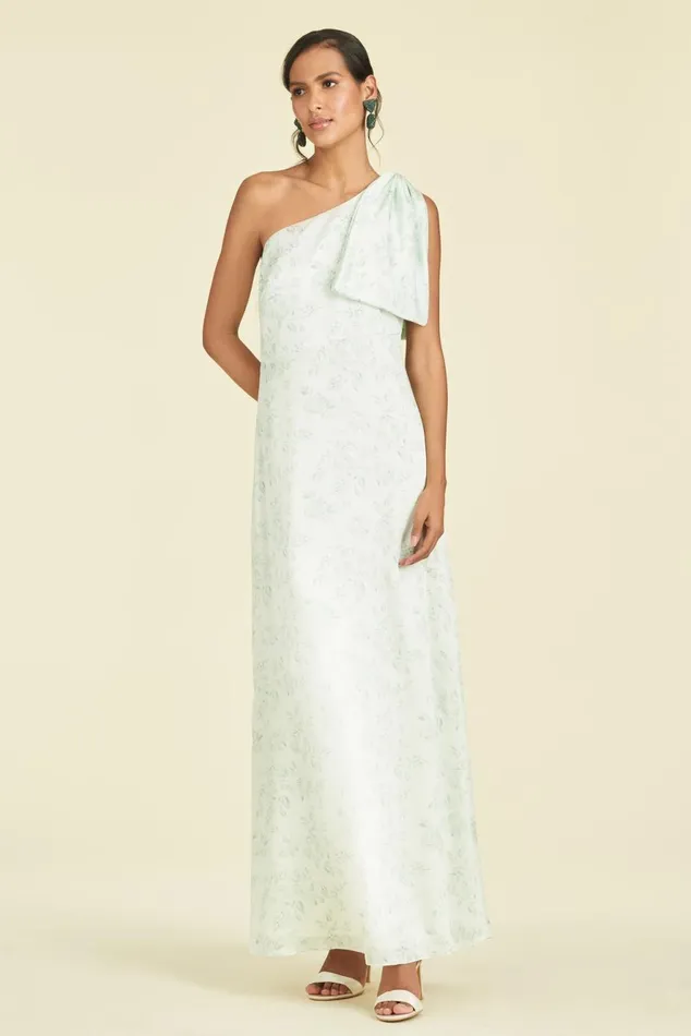 Chelsea Gown 8211 Jade Rose Watercolor Women Sachin and Babi Formal