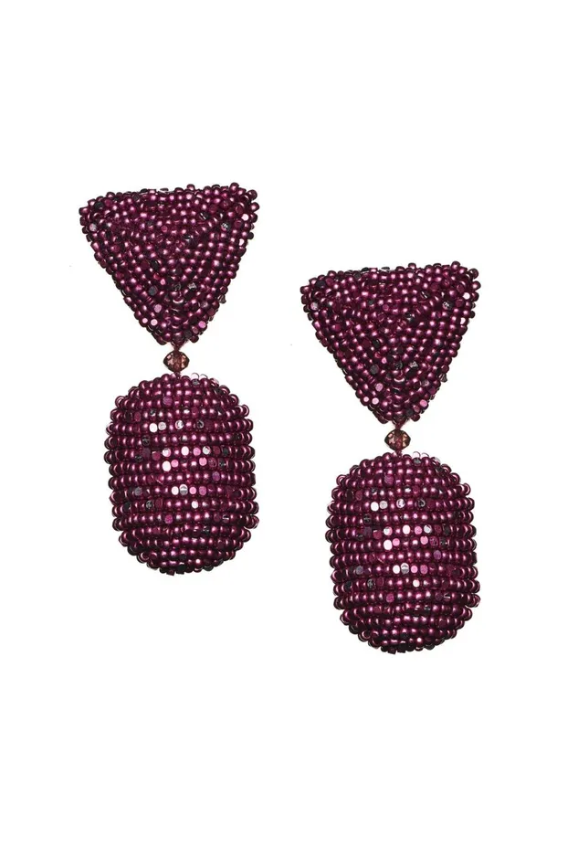 Chrystie Earrings 8211 Metallic Faceted Beads Women Sachin and Babi Earrings Chrystie Earrings 8211 Metallic Faceted Beads Women Sachin and Babi Earrings