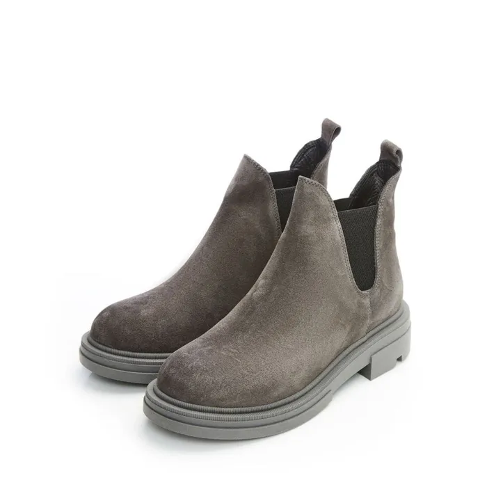 Chunky Boots Women Moda In Pelle Bsoleful B Binkie Grey Suede