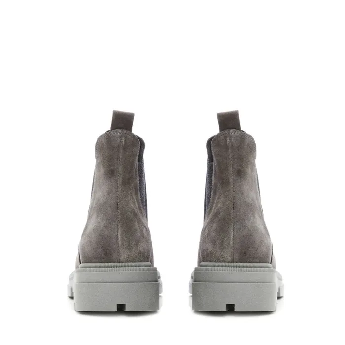Chunky Boots Women Moda In Pelle Bsoleful B Binkie Grey Suede