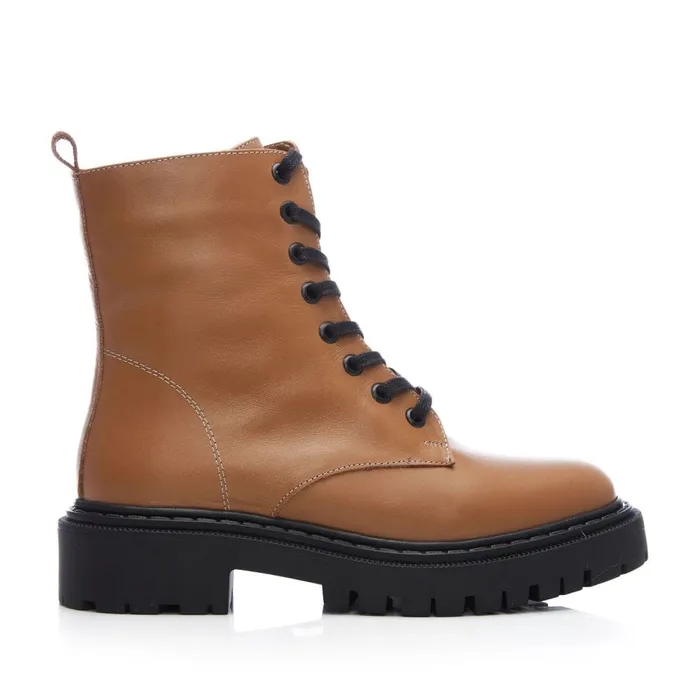 Chunky Boots Women Moda In Pelle Bsoleful BLucky Tan Leather