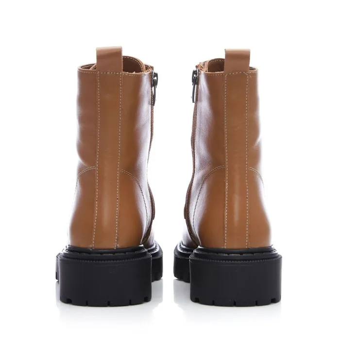Chunky Boots Women Moda In Pelle Bsoleful BLucky Tan Leather