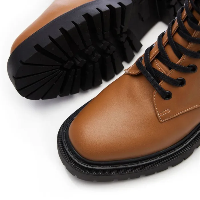 Chunky Boots Women Moda In Pelle Bsoleful BLucky Tan Leather