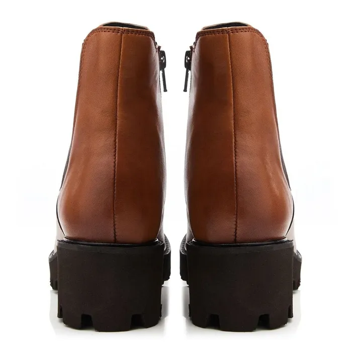Chunky Boots Women Moda In Pelle Bsoleful BRylee Tan Leather