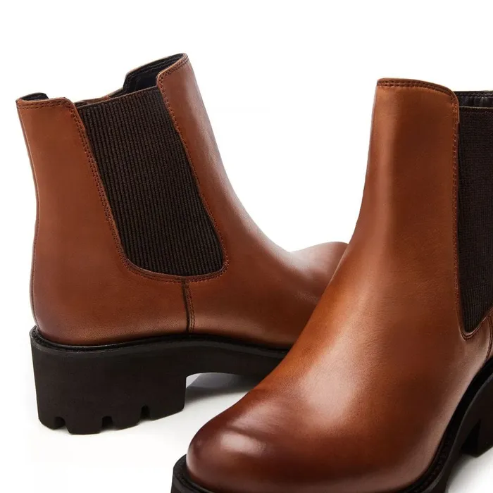 Chunky Boots Women Moda In Pelle Bsoleful BRylee Tan Leather