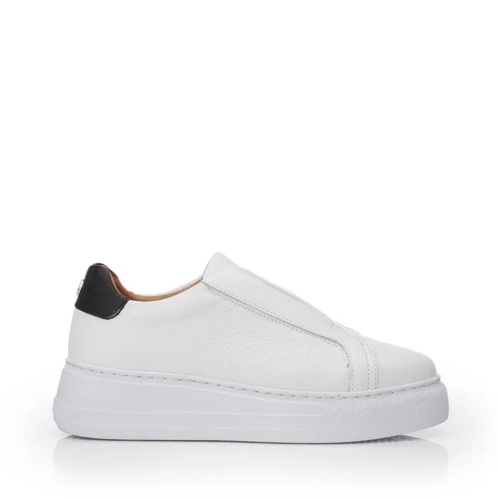 Chunky Trainers Women Moda In Pelle Alber White Leather