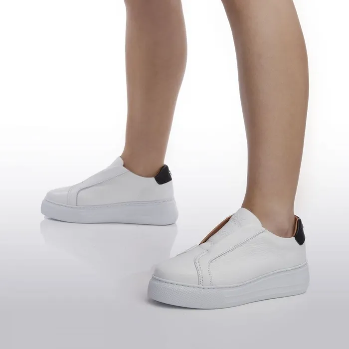 Chunky Trainers Women Moda In Pelle Alber White Leather