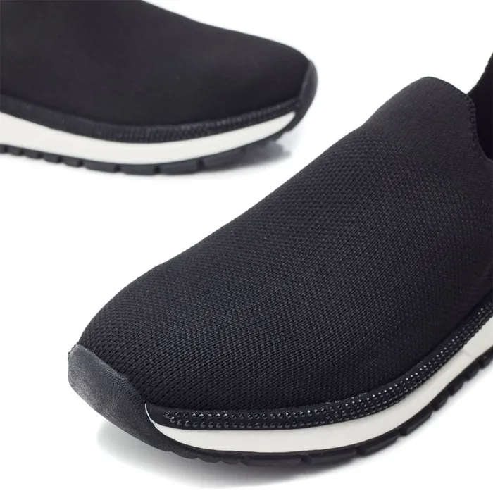 Chunky Trainers Women Moda In Pelle Bellariah Black Textile